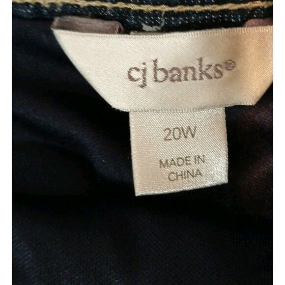 CJ & Banks Mini Denim Blue Jean Skirt Stretch Under Shorts Womens Plus 20 - Picture 16 of 16